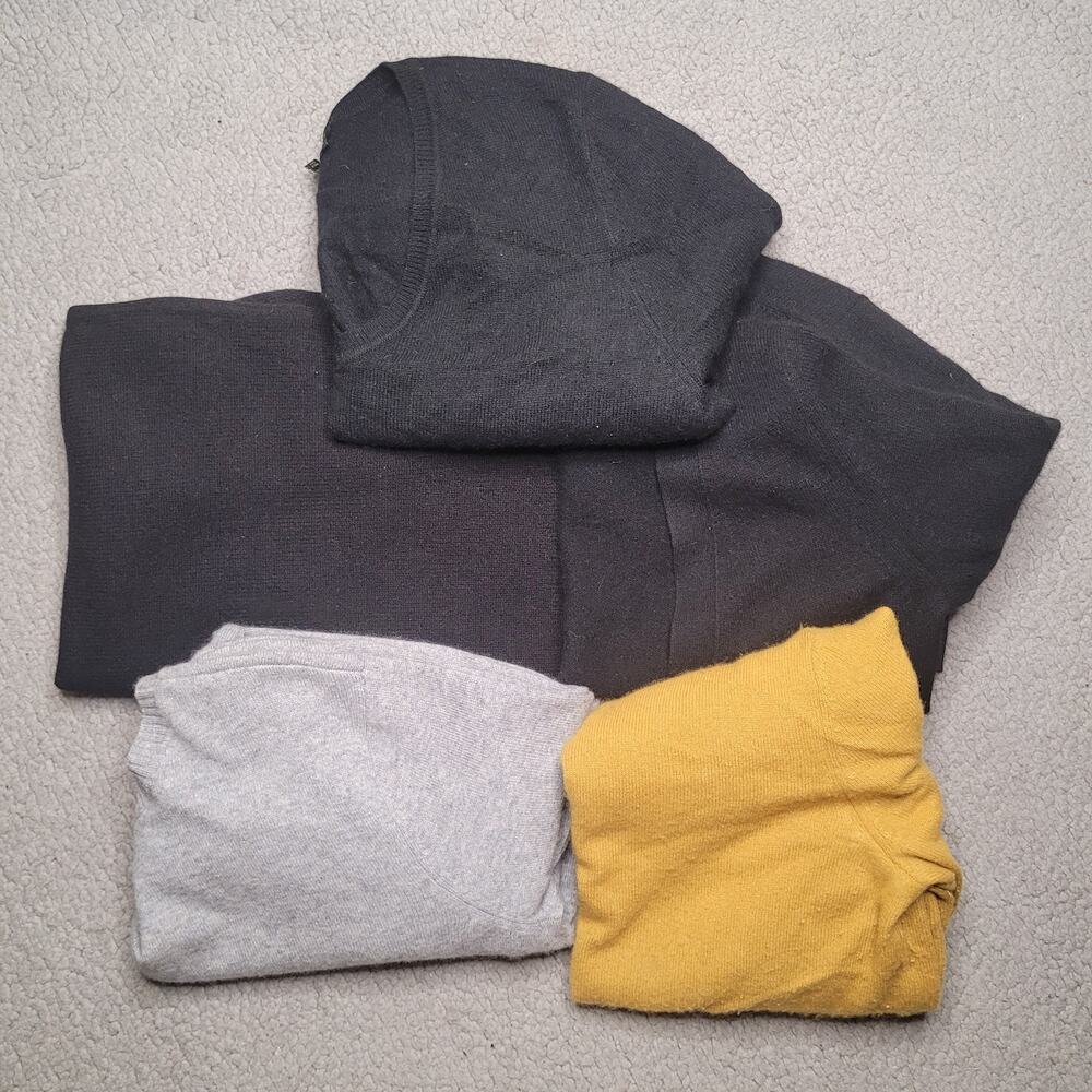 5pc CASHMERE Sweaters Tops Lot Crafts Cutter Flaws Holes Upcycle Fabric DIY